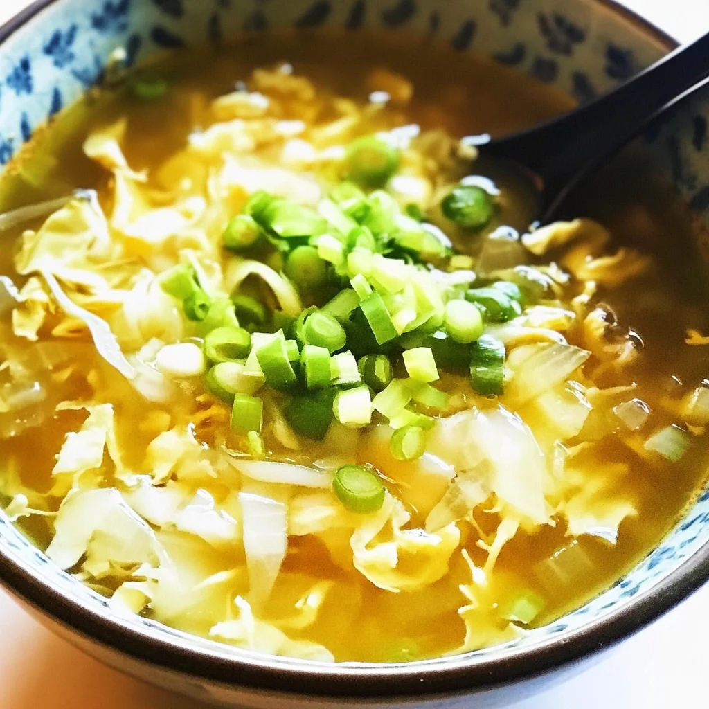 Cabbage Egg Drop Soup