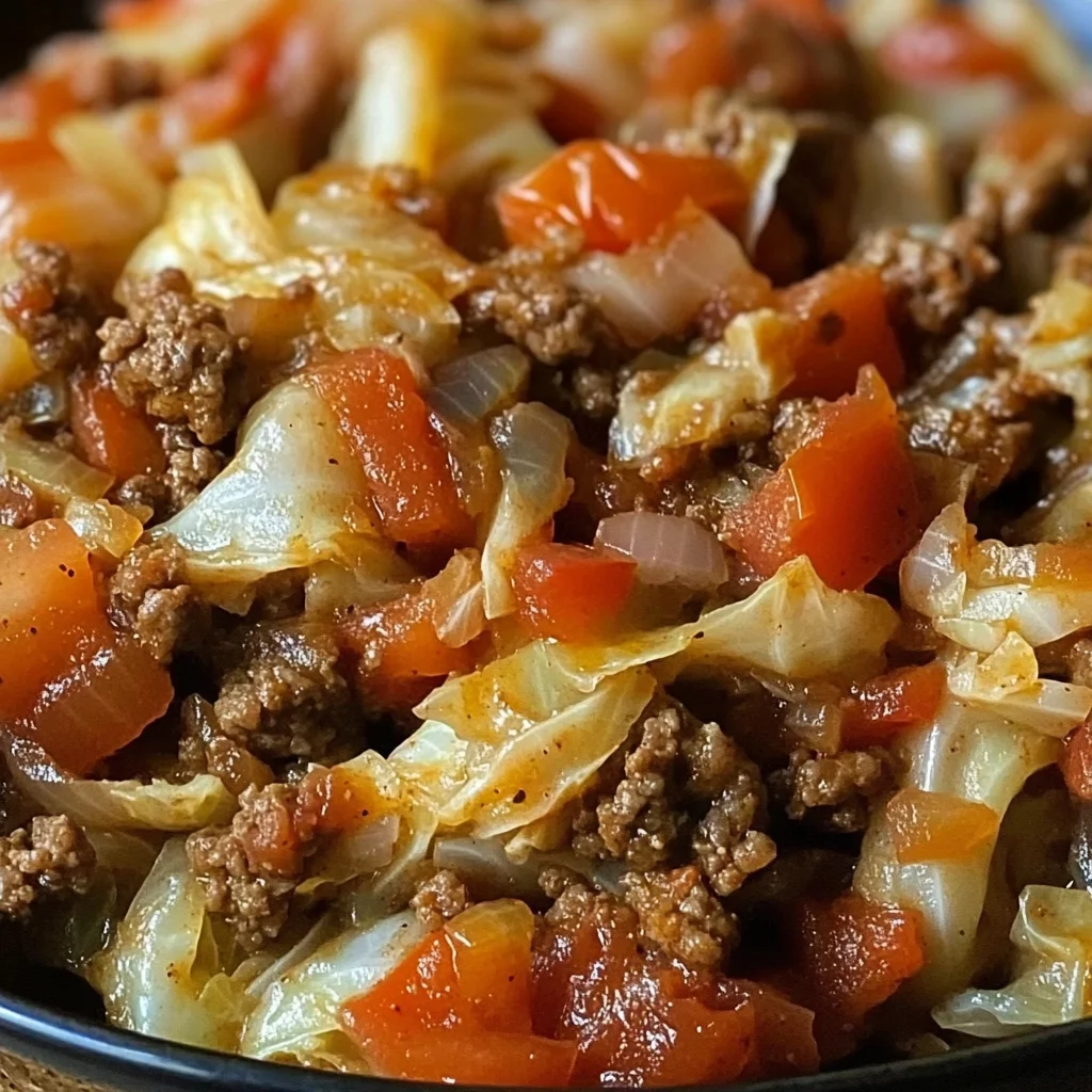 Cabbage and Ground Beef