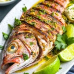 Caribbean Grilled Snapper with Garlic Aioli