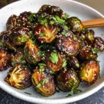 Crispy Asian BBQ Brussels Sprouts