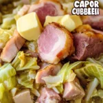 Crock Pot Ham and Cabbage