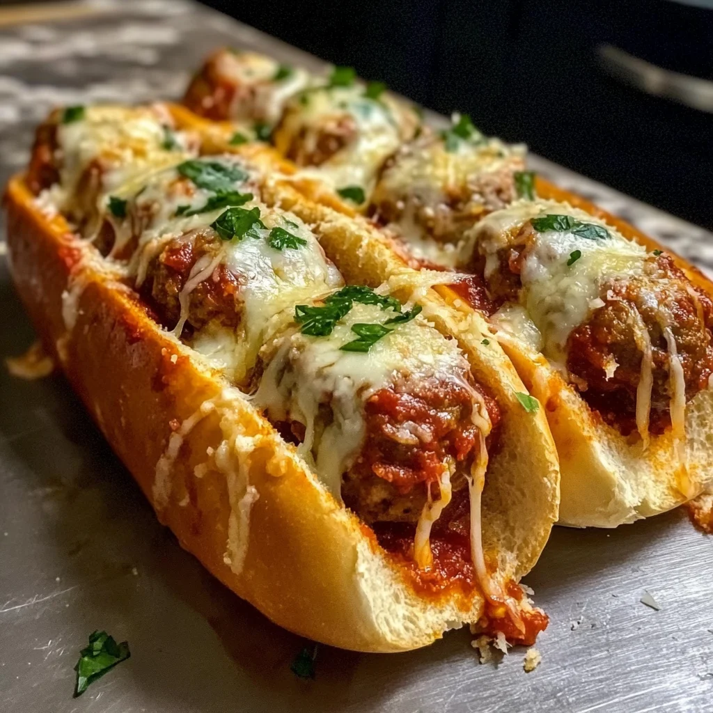 Crockpot Dump and Go Meatball Subs with Marinara