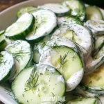Cucumber Salad with Dill and Sour Cream