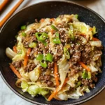 Easy Asian Ground Beef and Cabbage Stir Fry