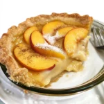 Fresh Peach Custard Pie
