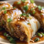 Garlic Soy Napa Cabbage Rolls