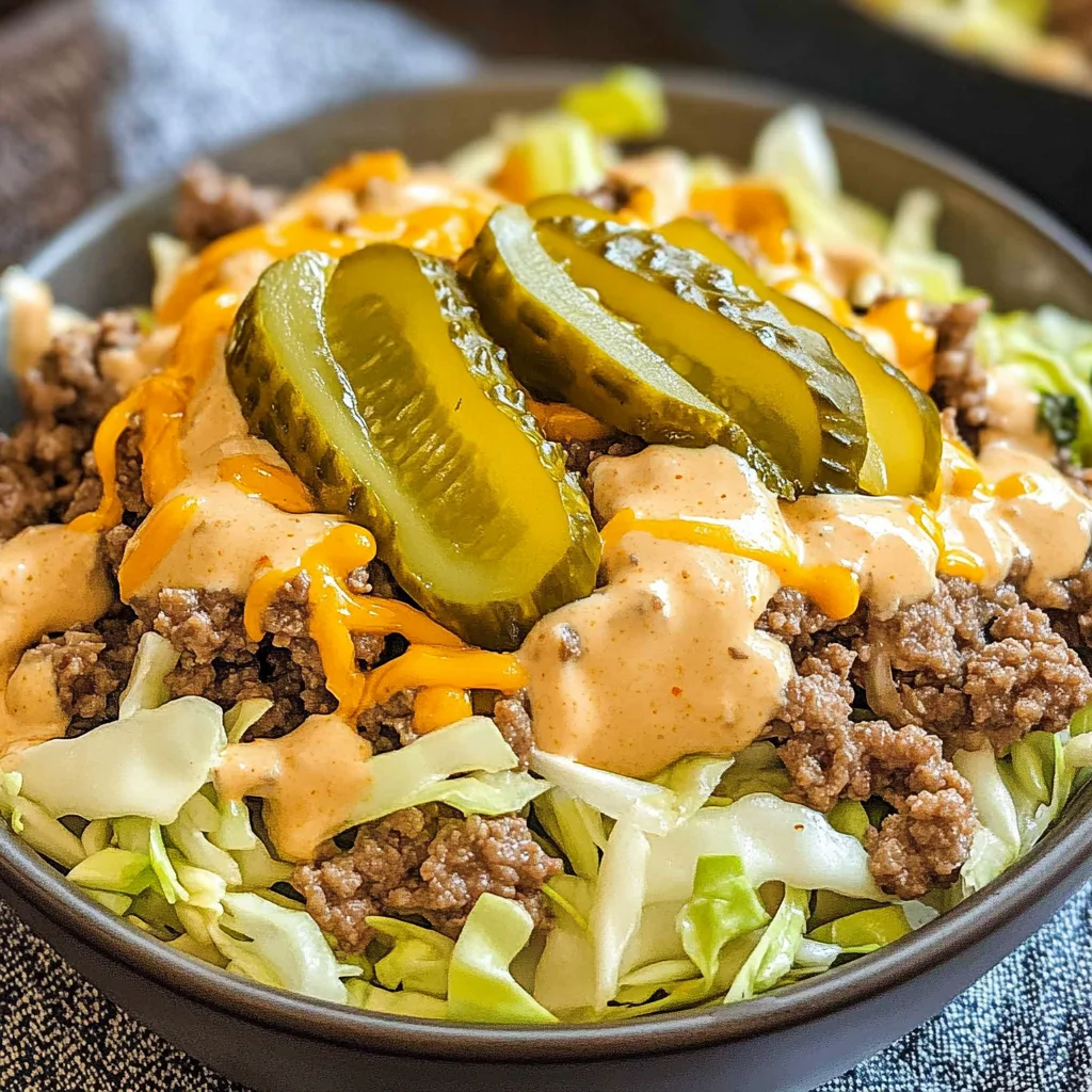 Keto Big Mac Bowl