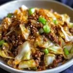 Low Carb Mongolian Ground Beef Cabbage Recipe