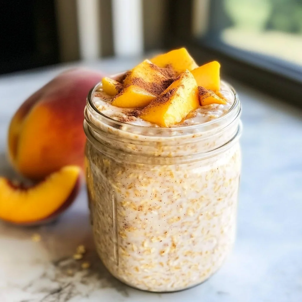 Peach Overnight Oats