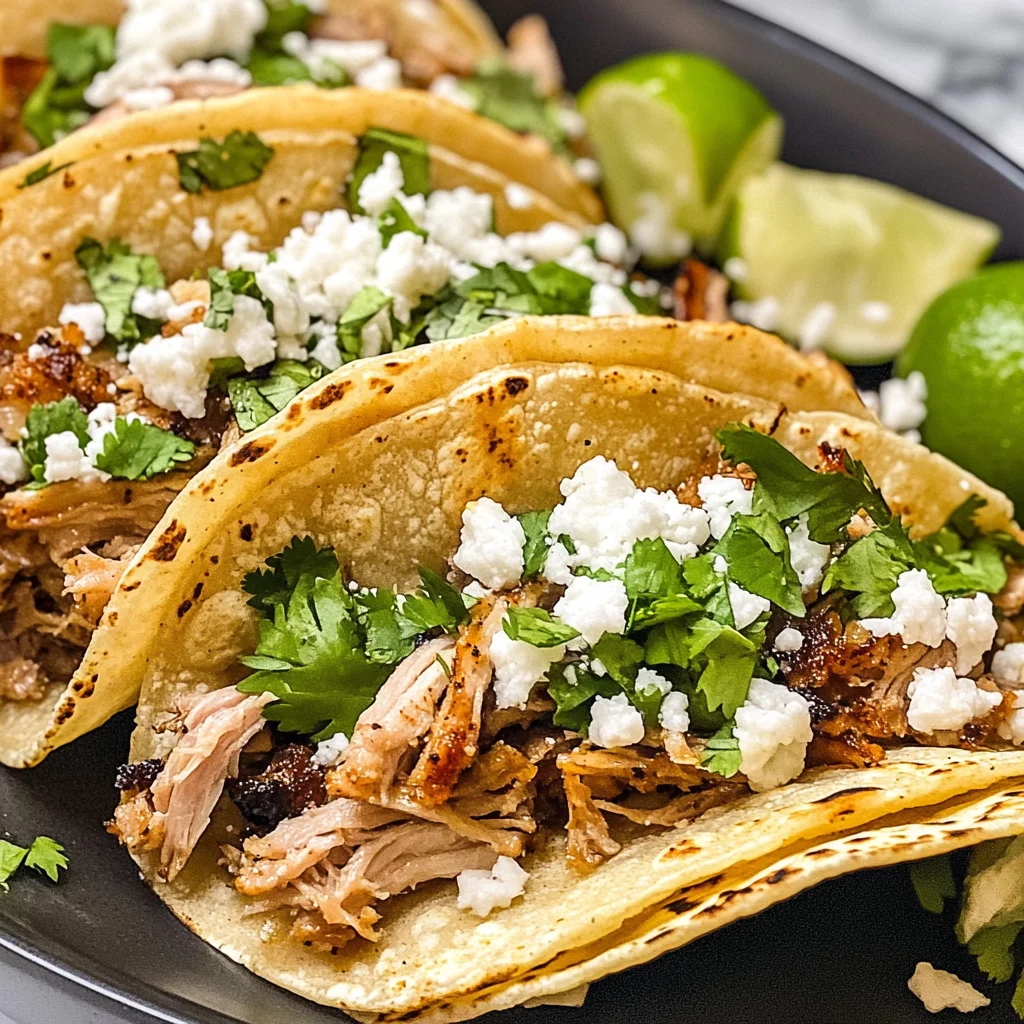 Pulled Pork Carnitas Street Tacos