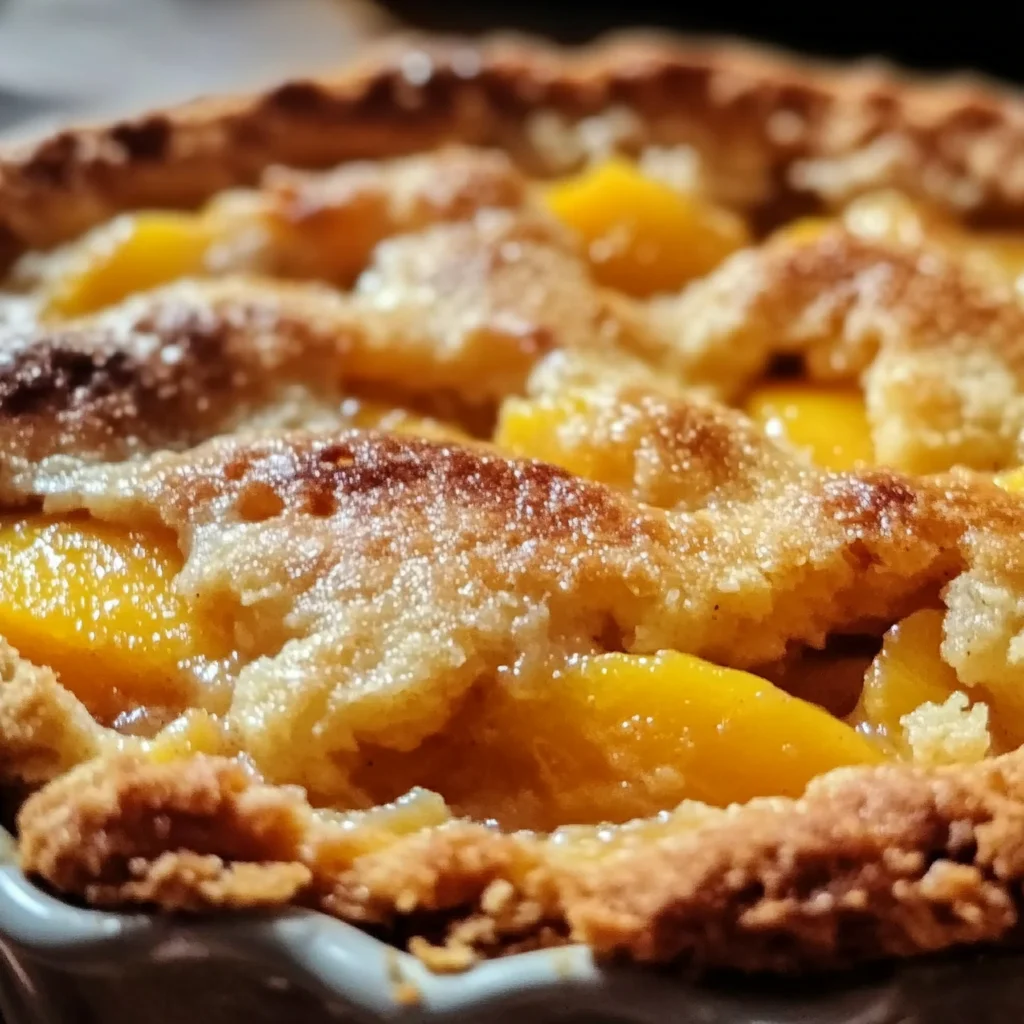 Ridiculously Easy Peach Cobbler
