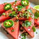 Spicy Watermelon Salad with Cilantro and Lime