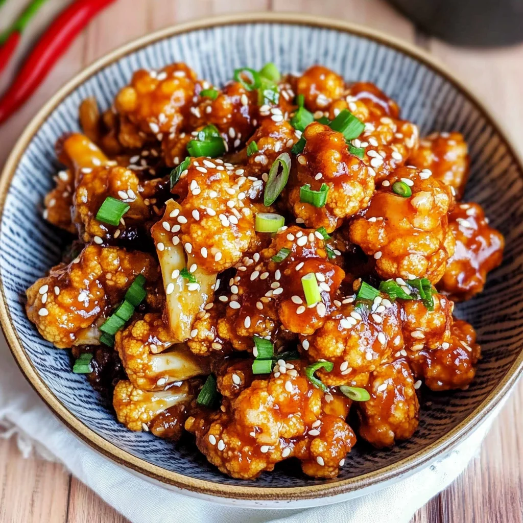 Sticky Sesame Cauliflower
