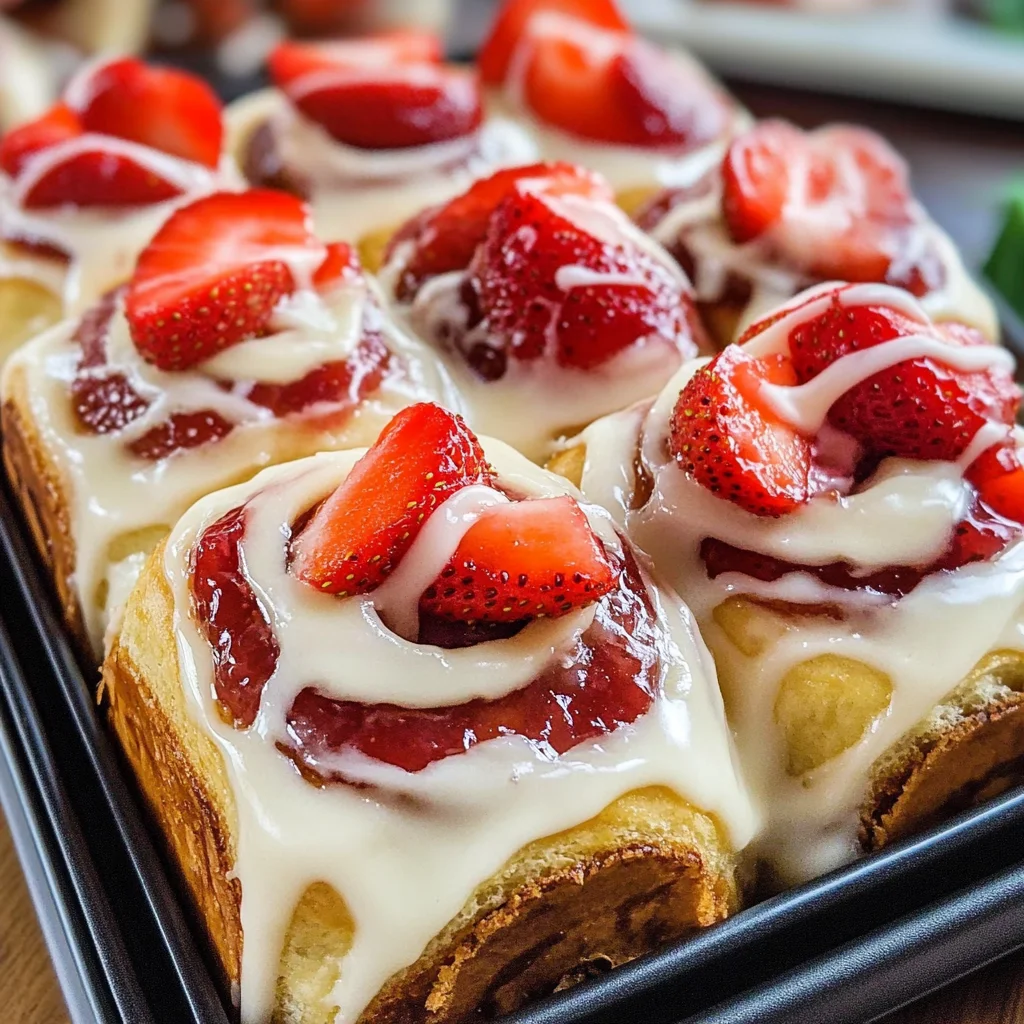 Strawberry Cheesecake Cinnabon Rolls Recipe