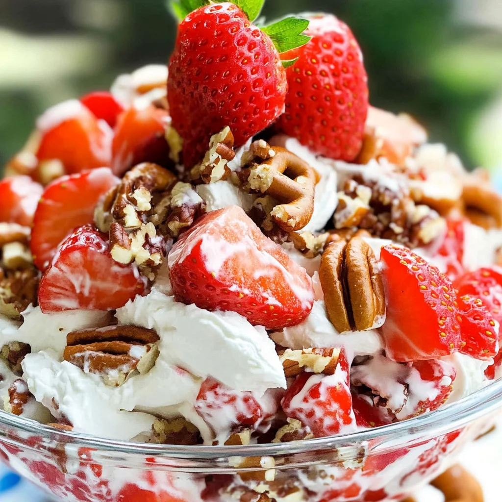 Strawberry Pecan Pretzel Salad