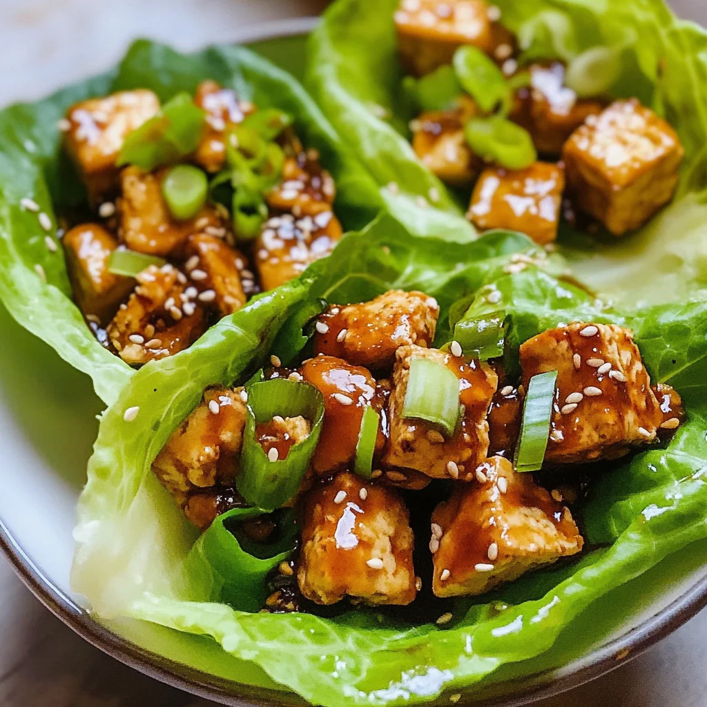 Tofu Lettuce Wraps