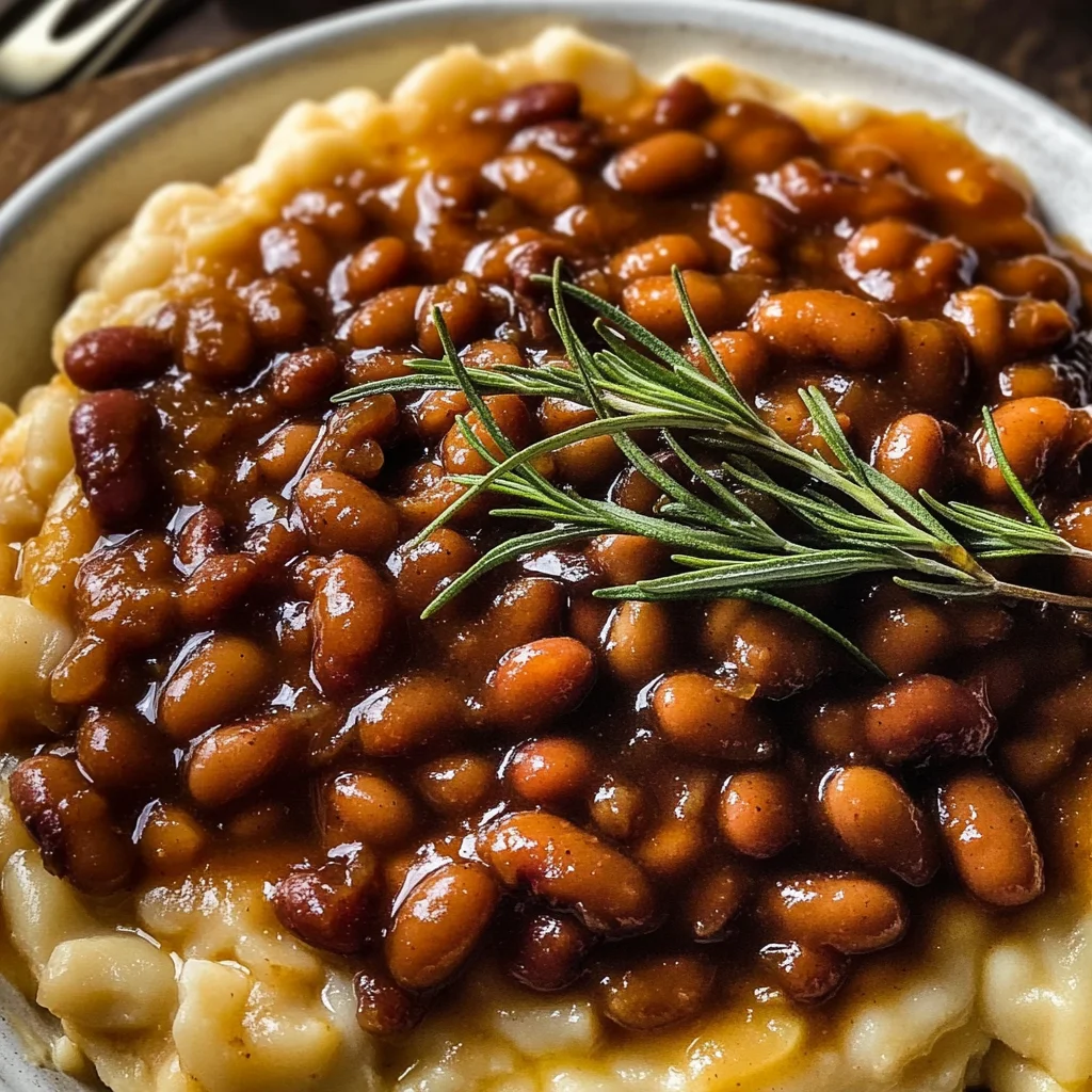 Apple Cider Baked Beans