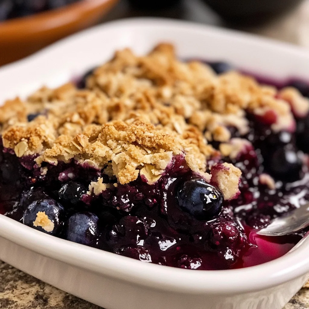 Gluten Free Blueberry Crisp