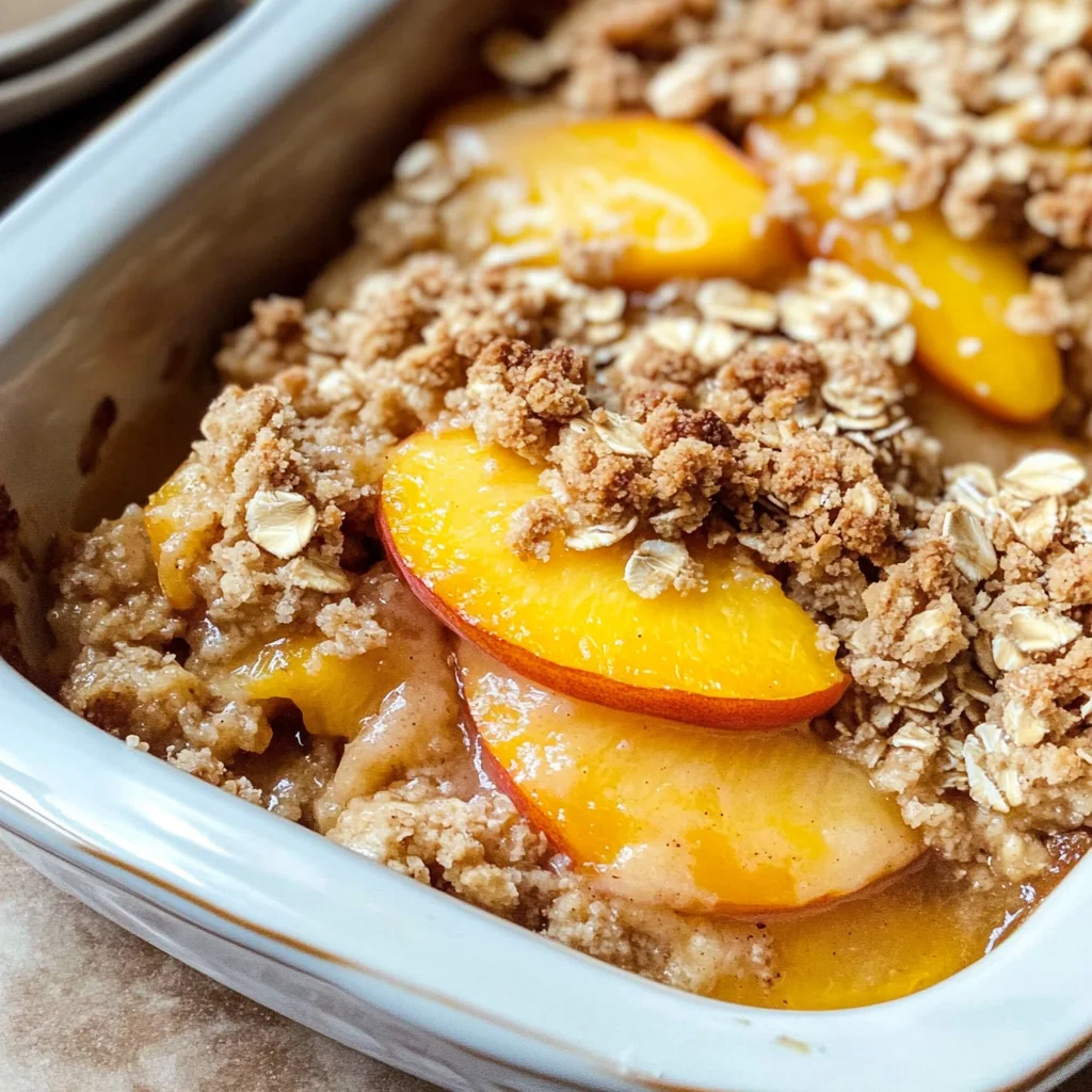 Healthy Peach Crisp Recipe