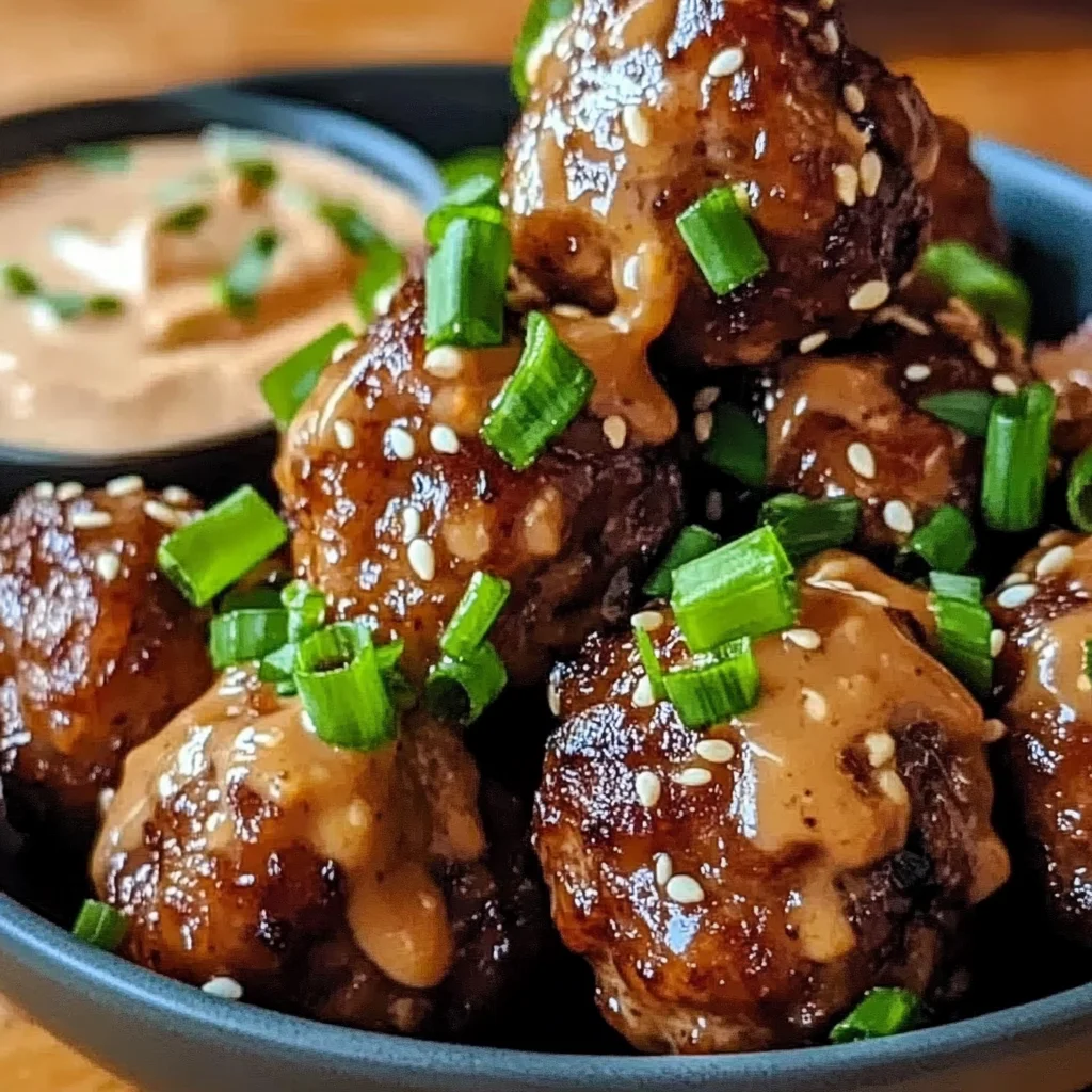 Korean BBQ Meatballs with Spicy Mayo Dip: A Flavor-Packed Beginner-Friendly Recipe