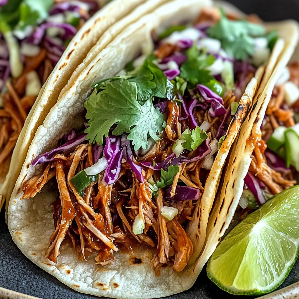 Pulled Pork Tacos with Tangy Slaw