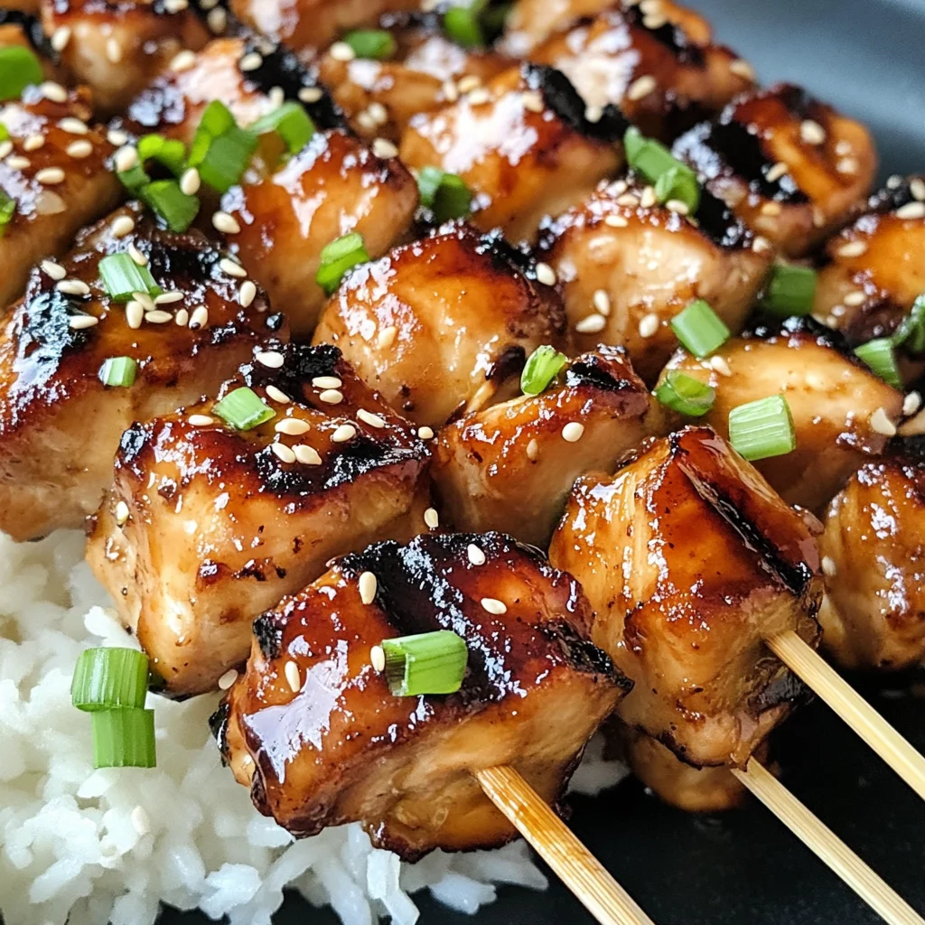 Teriyaki Chicken Skewers